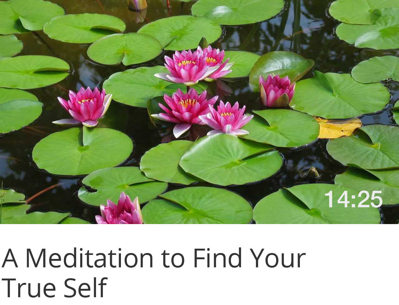 A Meditation to Find Your True Self